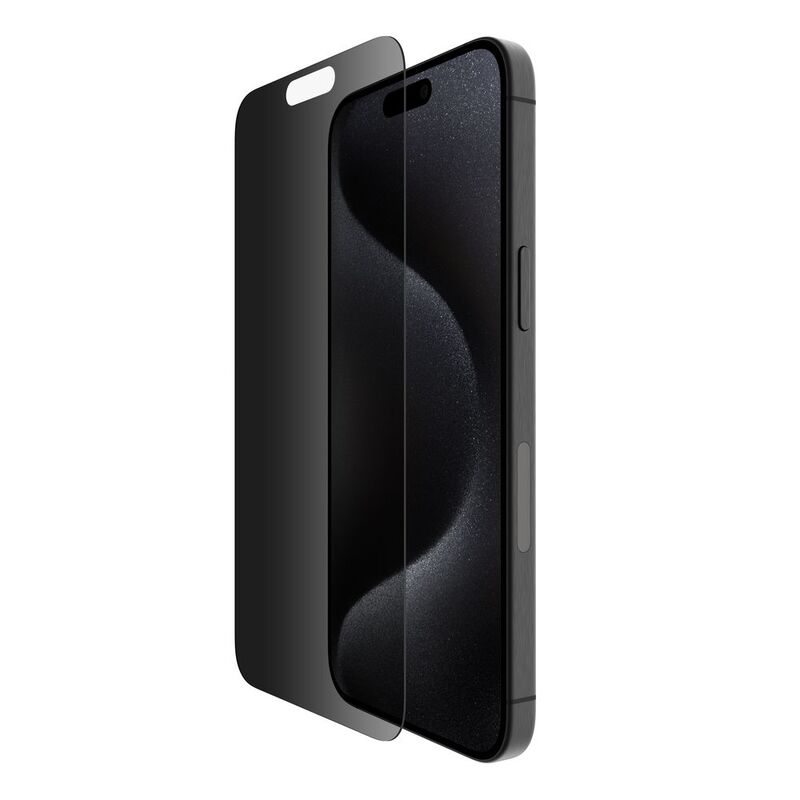 Belkin Ultraglass 2 Antimicrobial -Treated Screen Protector For iPhone 15 Pro Max - Ovr - Privacy