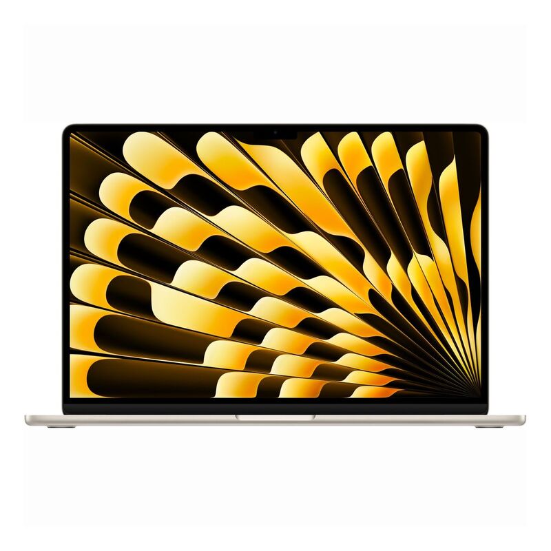 Apple MacBook Air 15-inch M3 chip 8-core CPU/10-core GPU/8GB/256GB - Starlight (English/Arabic)